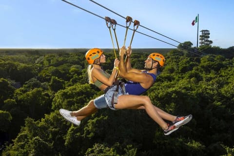 Incredible Amphibious Vehicles with Ziplines and Mexican Festival at night — photo 14