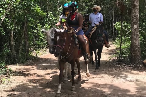 Horseback riding and ATV in the jungle, Ziplines, Cenote & Lunch — photo 9