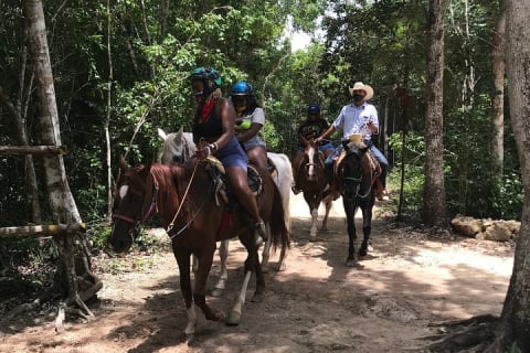 Horseback riding and ATV in the jungle, Ziplines, Cenote & Lunch — photo 3