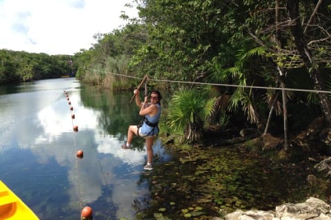 Zip lining and Canoe Monkey jungle in Tulum — photo 8