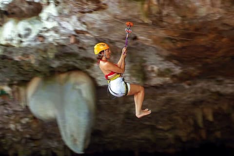 Tulum E-Bike Jungle Zip Line/Repel Snorkel Cenote + Lunch — photo 4