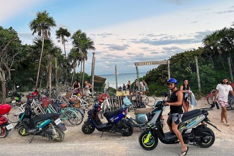 Tulum Ruins Scooter/ATV/E-Bike Tour, Snorkel/Swim/Paddle board Cenote + Lunch — photo 2