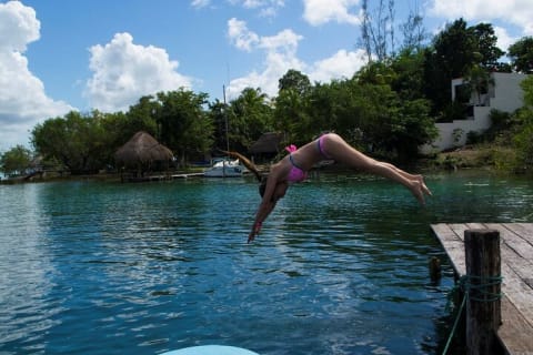 The Best Experience on 7 Colors Lagoon - Bacalar Pontoon Tour from Riviera Maya — photo 12