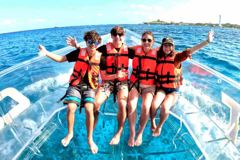 Explore the Caribbean in Amazing Clear Boat Tour in Cozumel — photo 1