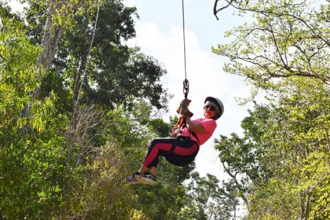Horseback riding Tour with ATV circuit, ziplines and Cenote — photo 7