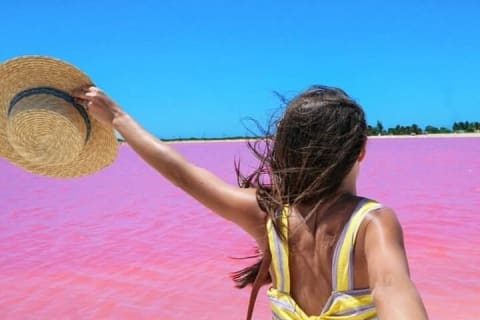 Las Coloradas Amazing Pink Lake & Rio Lagartos from Tulum — photo 4