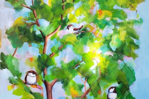 Freestyle Acrylic Painting Class — photo 2
