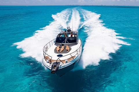Cancun: 4-Hour All Inclusive Luxury Yacht – 50' Cranchi — photo 1
