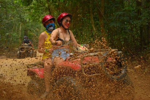 Live this extreme adventure tour. Jungle zip line with ATV and cenote swim. — photo 1