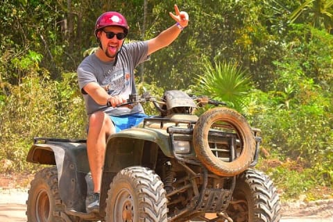 Live this extreme adventure tour. Jungle zip line with ATV and cenote swim. — photo 10