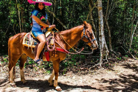 Half Day Horseback Riding Adventure with Cenotes in the Jungle — photo 9