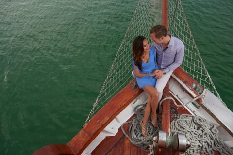 Cancun Lagoon Sunset Sailing Trip aboard classic Galeón with Dinner and Free bar — photo 2