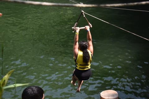 Zipline adventure with bungee swing, sacred cenote and snack — photo 3