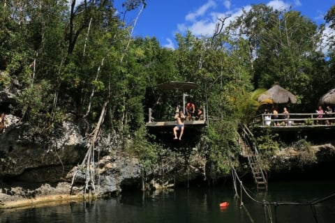 Top Ziplines in Mexico with Cenote, Bungee, snack & transport — photo 2