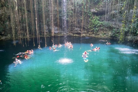 4 best spots in Cancún 1day! CHICHÉN ITZÁ, 2CENOTES, PINK LAKE — photo 7