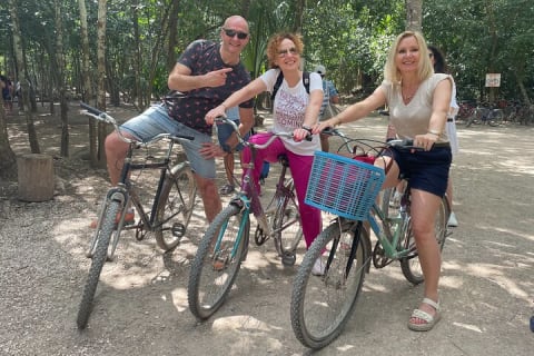 Private Tour Coba Ruin Punta Laguna Monkey Spider Cenote Mayan Village — photo 4