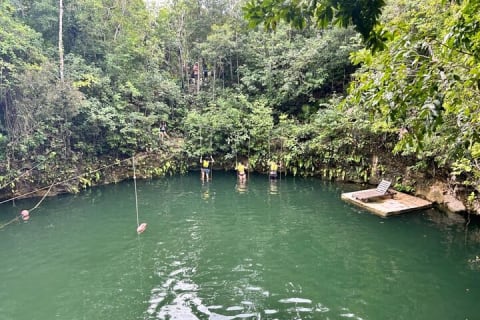 Jungle Adventure from Cancun: Ziplines, Bungee swing and Cenote — photo 2