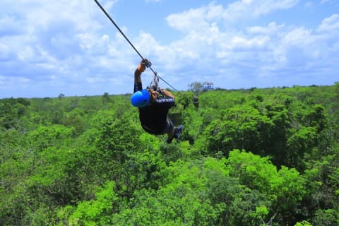 Jungle Zipline Adventure Tour with Cenote swim and Bungee swing — photo 11