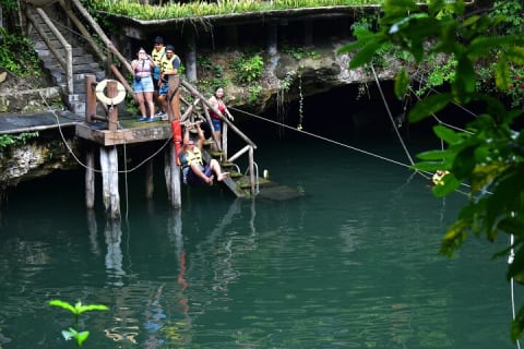 Jungle Zipline Adventure Tour with Cenote swim and Bungee swing — photo 4