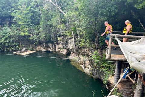 Jungle Zipline Adventure Tour with Cenote swim and Bungee swing — photo 12