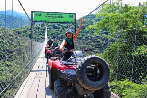 Combo aventure : pont de Jorullo, quad (ATV) et tyrolienne à Puerto Vallarta — photo 3