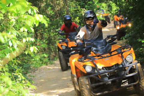 Half Day Outdoor Adventour ATV, Rappel, Cenote, Aquatic Zipline — photo 1