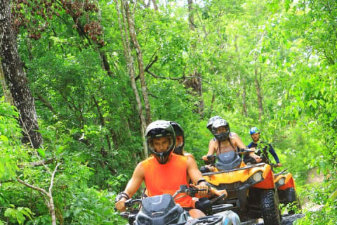 Half Day Outdoor Adventour ATV, Rappel, Cenote, Aquatic Zipline — photo 5