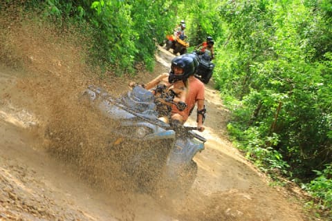 Half Day Outdoor Adventour ATV, Rappel, Cenote, Aquatic Zipline — photo 7