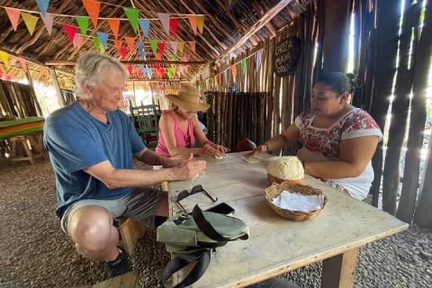Private Tour Coba ruins Cenote Cavern Mayan Village Lunch — photo 3