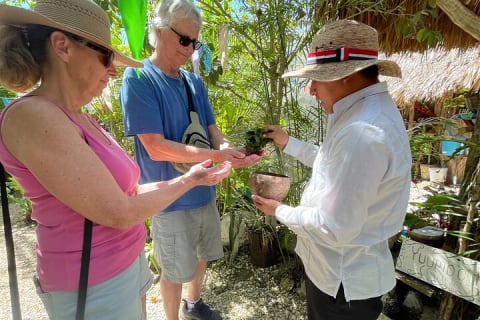 Private Tour Coba ruins Cenote Cavern Mayan Village Lunch — photo 4