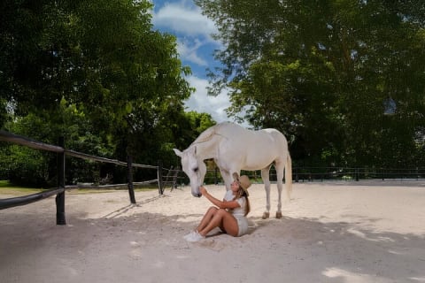 Balade à cheval et baignade dans un cénote depuis Cancún ou Playa del Carmen — photo 2