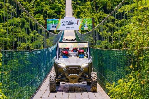 Cruza en RZR o ATV el puente colgante más largo + cascada — photo 1