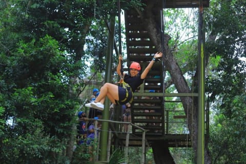 Explore the Mayan Jungle with Ziplines, cenote and bungee swing — photo 9