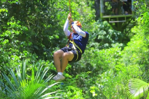 Jungle Zipline Adventure Tour with Cenote swim and Bungee swing — photo 9