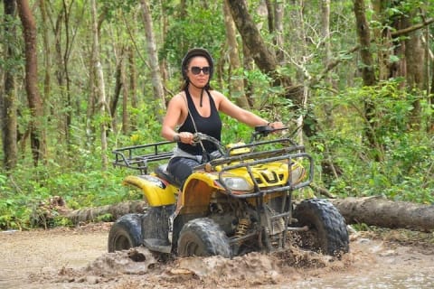 Tulum Jungle 1KM Zipline+ATV+Cenote+Water Zipline & Rappel — photo 11