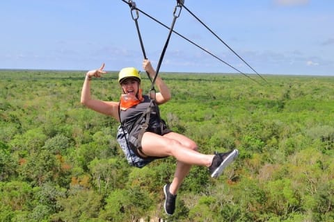 Tulum Jungle 1KM Zipline+ATV+Cenote+Water Zipline & Rappel — photo 3