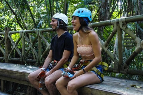 Explore the Mayan Jungle with Ziplines, cenote and bungee swing — photo 11