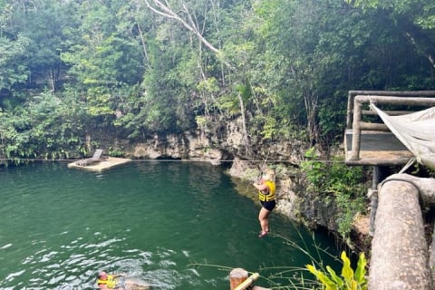 Unforgettable Zipline experience with cenote, snack and transport — photo 2
