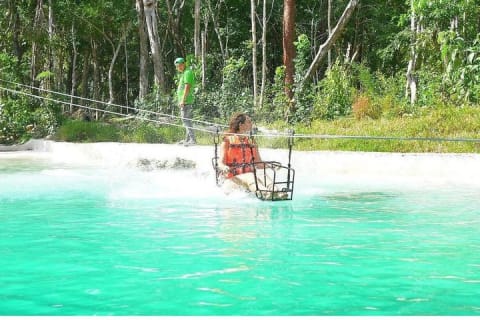Tulum Jungle 1KM Zipline+ATV+Cenote+Water Zipline & Rappel — photo 1
