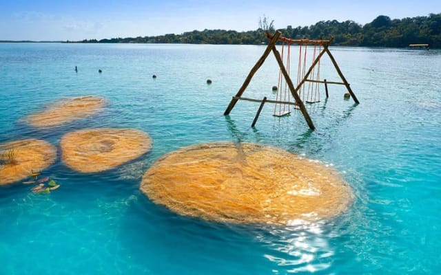 Live the best adventure in Bacalar lagoon in a comfortable Pontoon from Tulum photo 4