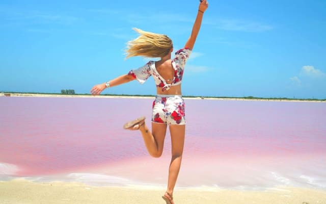 Coloradas Pink Lagoon Adventure from Playa del Carmen and Riviera Maya