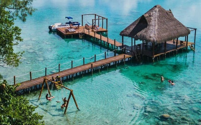 DISCOVER BACALAR Full Day Tour to the 7 Colors Lagoon, Cenotes and Pirates Route photo 2