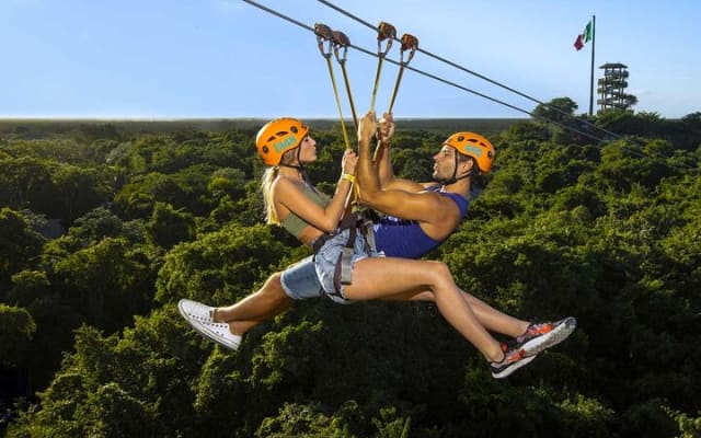 Incredible Amphibious Vehicles with Ziplines and Mexican Festival at night photo 14