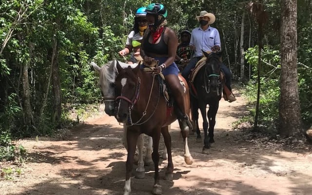 Horseback riding and ATV in the jungle, Ziplines, Cenote & Lunch photo 9