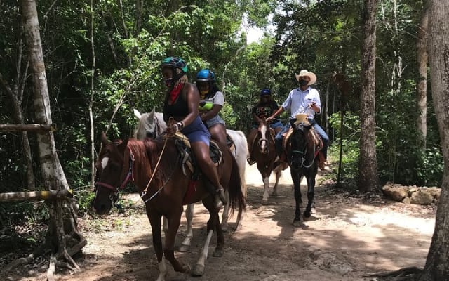 Horseback riding and ATV in the jungle, Ziplines, Cenote & Lunch photo 3