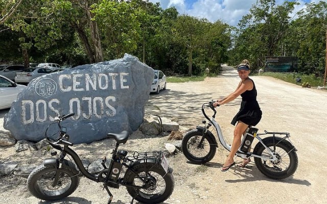 Tulum E-Bike Jungle Zip Line/Repel Snorkel Cenote + Lunch photo 9