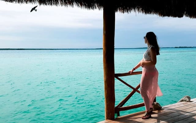 Live the best adventure in Bacalar lagoon in a comfortable Pontoon from Tulum photo 15