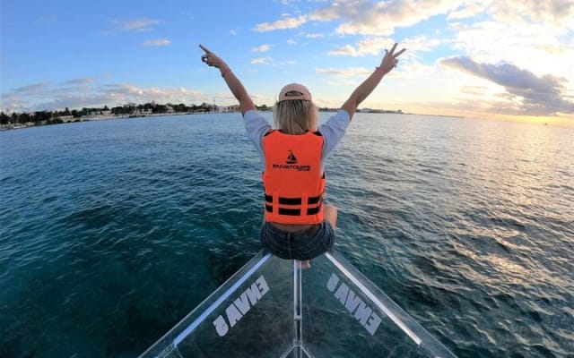 Explore the Caribbean in Amazing Clear Boat Tour in Cozumel photo 2
