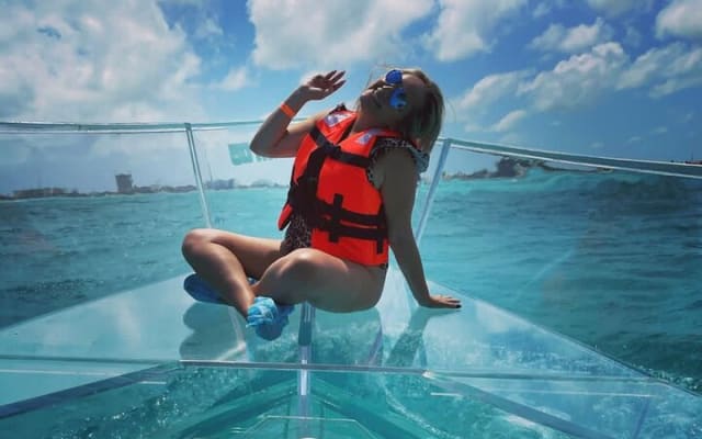 Explore the Caribbean in Amazing Clear Boat Tour in Cozumel photo 9