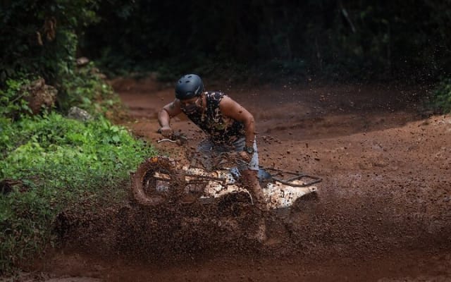 Live this extreme adventure tour. Jungle zip line with ATV and cenote swim. photo 4